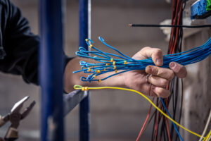 SJK collective electrician fixing wiring